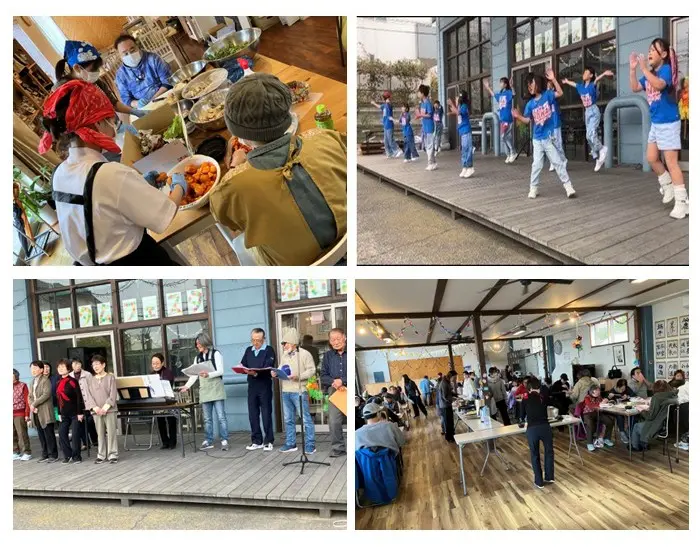 オータムフェスタ＆多世代食堂ゆいまーるの様子